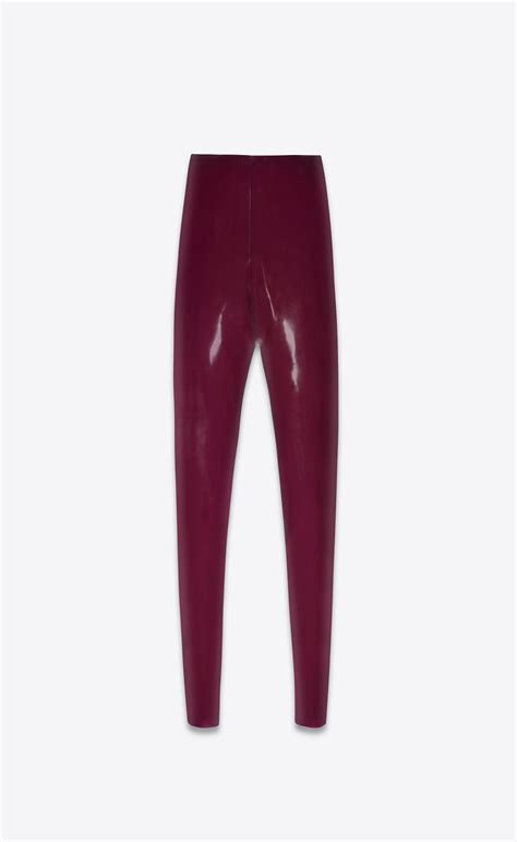 ysl leggings latex|NWT YSL latex rubber leggings .